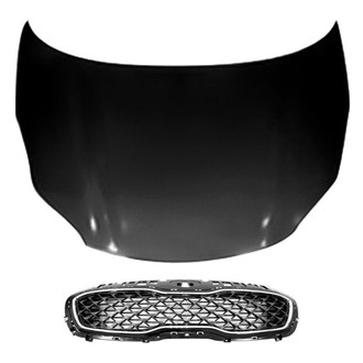 Sherman® - 2-Piece (Hood Panel, Grille) (CAPA Certified)