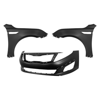 Sherman® - 3-Piece (Front Bumper Cover, Front Driver and Passenger Side Fender) (Value Line)
