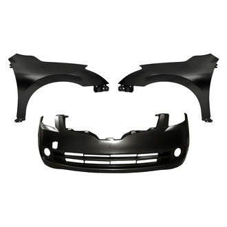 Sherman® - 3-Piece (Front Bumper Cover, Front Driver and Passenger Side Fender) (CAPA Certified)