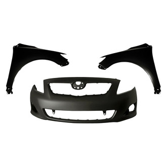 Sherman® - 3-Piece (Front Bumper Cover, Front Driver and Passenger Side Fender) (Value Line)