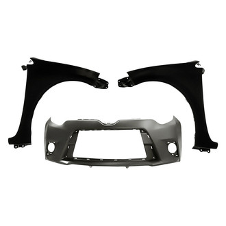 Sherman® - 3-Piece (Front Bumper Cover, Front Driver and Passenger Side Fender) (Value Line)