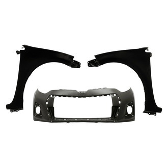 Sherman® - 3-Piece (Front Bumper Cover, Front Driver and Passenger Side Fender) (Value Line)