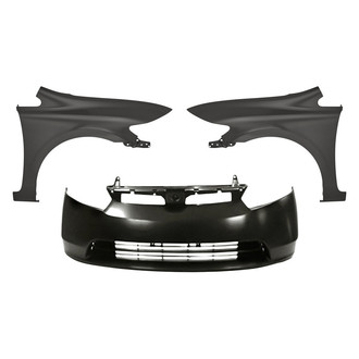 Sherman® - 3-Piece (Front Bumper Cover, Front Driver and Passenger Side Fender) (CAPA Certified)