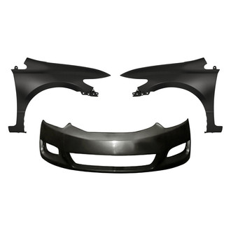 Sherman® - 3-Piece (Front Bumper Cover, Front Driver and Passenger Side Fender) (CAPA Certified)