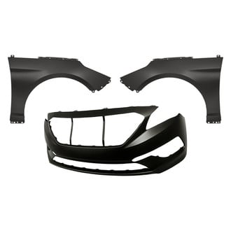 Sherman® - 3-Piece (Front Bumper Cover, Front Driver and Passenger Side Fender) (CAPA Certified)