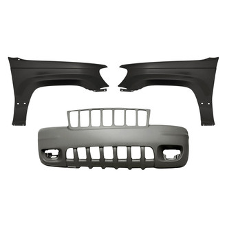 Sherman® - 3-Piece (Front Bumper Cover, Front Driver and Passenger Side Fender) (Value Line)