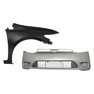 Sherman® - 2-Piece (Front Bumper Cover, Front Passenger Side Fender) (CAPA Certified)