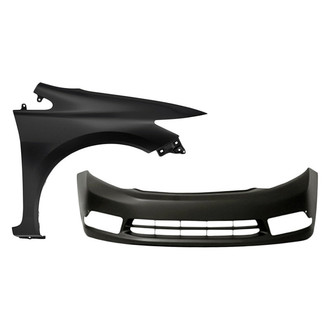 Sherman® - 2-Piece (Front Bumper Cover, Front Passenger Side Fender) (CAPA Certified)