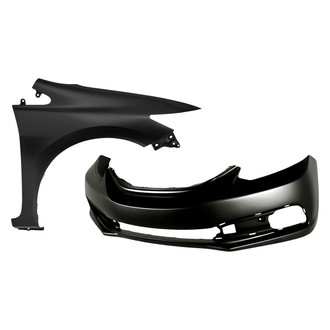 Sherman® - 2-Piece (Front Bumper Cover, Front Passenger Side Fender) (CAPA Certified)