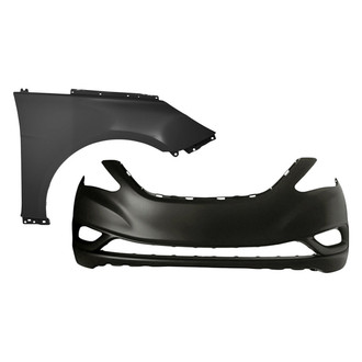 Sherman® - 2-Piece (Front Bumper Cover, Front Passenger Side Fender) (CAPA Certified)
