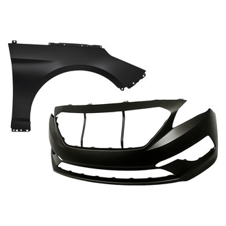 Sherman® - 2-Piece (Front Bumper Cover, Front Passenger Side Fender) (CAPA Certified)