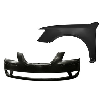 Sherman® - 2-Piece (Front Bumper Cover, Front Driver Side Fender) (CAPA Certified)