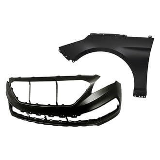 Sherman® - 2-Piece (Front Bumper Cover, Front Driver Side Fender) (CAPA Certified)