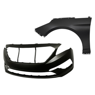 Sherman® - 2-Piece (Front Bumper Cover, Front Driver Side Fender) (CAPA Certified)