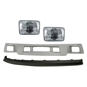 Sherman® - 4-Piece (Front Lower Bumper Cover, Front Bumper Air Deflector, Driver and Passenger Side Fog Light) (Value Line)