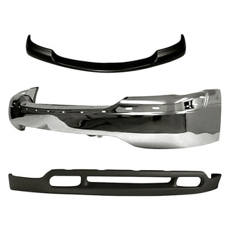 Sherman® - 3-Piece (Front Bumper Face Bar, Front Bumper Air Deflector, Front Upper Bumper Cover) (Value Line)
