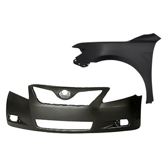 Sherman® - 2-Piece (Front Bumper Cover, Front Driver Side Fender) (CAPA Certified)