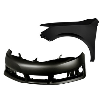 Sherman® - 2-Piece (Front Bumper Cover, Front Driver Side Fender) (CAPA Certified)