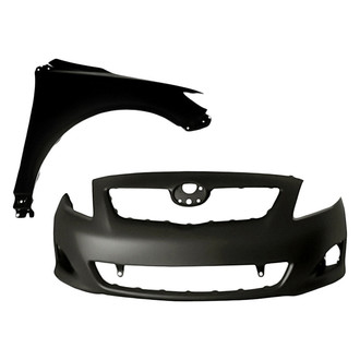 Sherman® - 2-Piece (Front Bumper Cover, Front Passenger Side Fender) (Value Line)