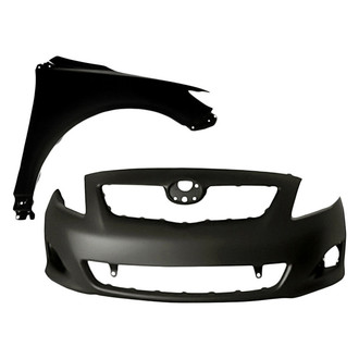 Sherman® - 2-Piece (Front Bumper Cover, Front Passenger Side Fender) (CAPA Certified)
