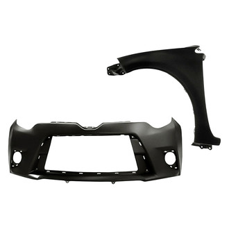 Sherman® - 2-Piece (Front Bumper Cover, Front Driver Side Fender) (Value Line)