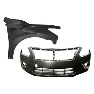 Sherman® - 2-Piece (Front Bumper Cover, Front Passenger Side Fender) (CAPA Certified)