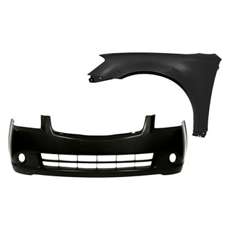 Sherman® - 2-Piece (Front Bumper Cover, Front Driver Side Fender) (CAPA Certified)