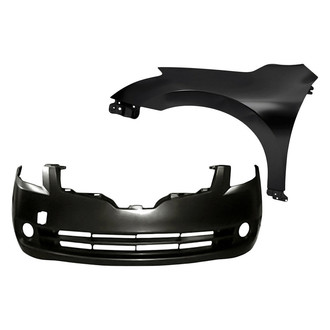 Sherman® - 2-Piece (Front Bumper Cover, Front Driver Side Fender) (CAPA Certified)