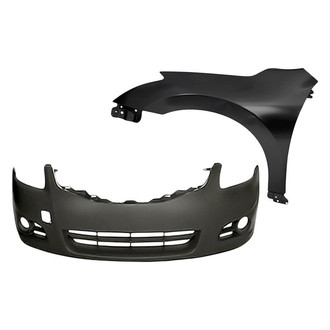 Sherman® - 2-Piece (Front Bumper Cover, Front Driver Side Fender) (CAPA Certified)