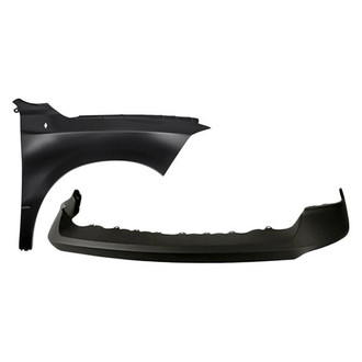 Sherman® - 2-Piece (Front Upper Bumper Cover, Front Passenger Side Fender) (CAPA Certified)