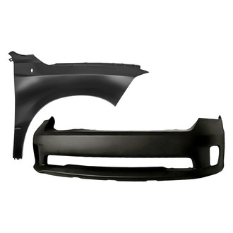 Sherman® - 2-Piece (Front Bumper Cover, Front Passenger Side Fender) (CAPA Certified)