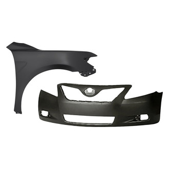 Sherman® - 2-Piece (Front Bumper Cover, Front Passenger Side Fender) (CAPA Certified)