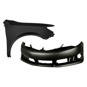 Sherman® - 2-Piece (Front Bumper Cover, Front Passenger Side Fender) (CAPA Certified)