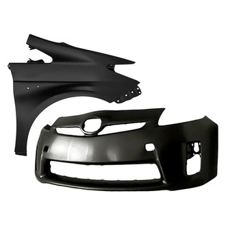 Sherman® - 2-Piece (Front Bumper Cover, Front Passenger Side Fender) (Value Line)