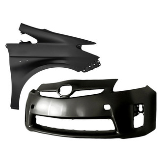 Sherman® - 2-Piece (Front Bumper Cover, Front Passenger Side Fender) (CAPA Certified)