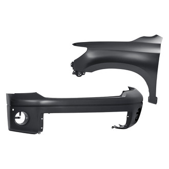 Sherman® - 2-Piece (Front Bumper Cover, Front Driver Side Fender) (Value Line)