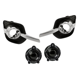 Sherman® - 4-Piece (Driver and Passenger Side Fog Light, Front Inner and Outer Fog Light Bezel) (Value Line)