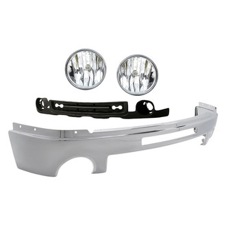 Sherman® - 4-Piece (Front Bumper Face Bar, Front Lower Bumper Cover, Driver and Passenger Side Fog Light) (Value Line)