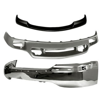Sherman® - 3-Piece (Front Bumper Face Bar, Front Bumper Air Deflector, Front Upper Bumper Cover) (Value Line)