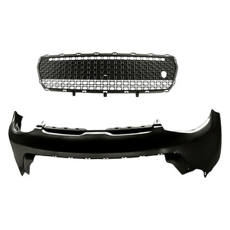 Sherman® - 2-Piece (Front Upper Bumper Cover, Front Bumper Grille) (Value Line)