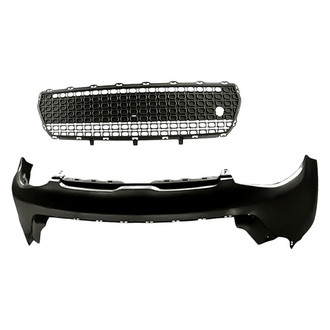 Sherman® - 2-Piece (Front Upper Bumper Cover, Front Bumper Grille) (CAPA Certified)