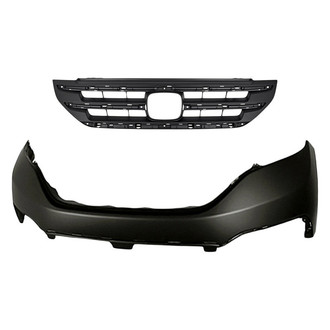Sherman® - 2-Piece (Front Upper Bumper Cover, Grille) (CAPA Certified)