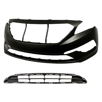 Sherman® - 2-Piece (Front Bumper Cover, Front Bumper Grille) (CAPA Certified)