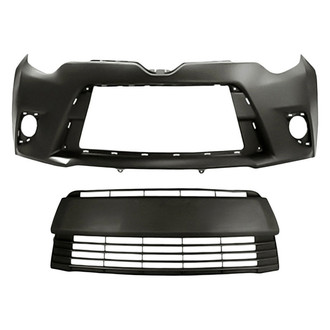 Sherman® - 2-Piece (Front Bumper Cover, Front Lower Bumper Grille) (Value Line)