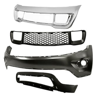 Sherman® - 4-Piece (Front Upper and Lower Bumper Cover, Front Bumper Grille, Grille Frame)