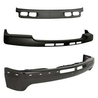 Sherman® - 3-Piece (Front Bumper Face Bar, Front Bumper Air Deflector, Front Upper Bumper Valance) (Value Line)