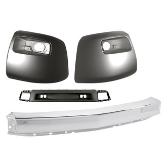Sherman® - 4-Piece (Front Bumper Face Bar, Front Bumper Air Deflector, Front Inner and Outer Bumper End) (Value Line)