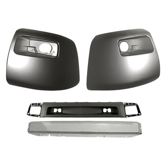 Sherman® - 4-Piece (Front Bumper Reinforcement, Front Bumper Air Deflector, Front Inner and Outer Bumper End) (Value Line)