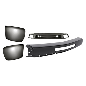 Sherman® - 4-Piece (Front Bumper Face Bar, Front Bumper Air Deflector, Front Inner and Outer Bumper End) (Value Line)