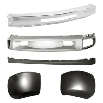 Sherman® - 5-Piece (Front Bumper Face Bar, Front Bumper Air Deflector, Front Bumper Deflector Extension, Front Inner and Outer Bumper End) (Value Line)
